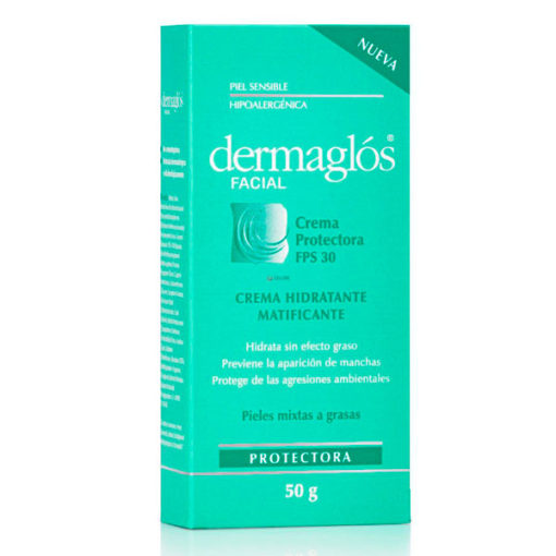 Crema Dermaglós  Hidratante Matificante FPS 30 X 50 Gr