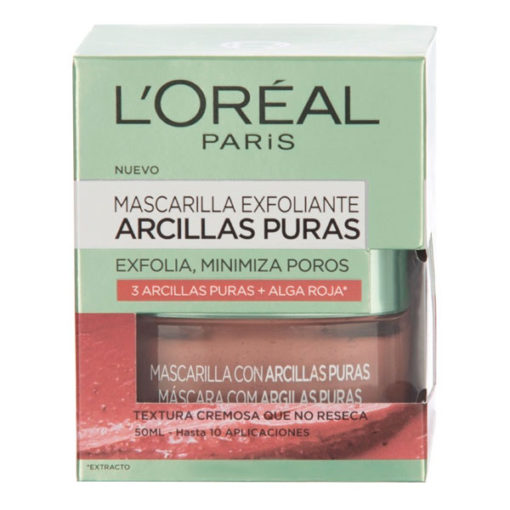 Mascarilla L'Oréal Arcillas Puras Exfoliante X 50 Ml