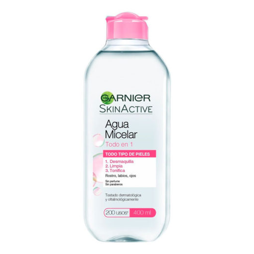 Agua micelar Garnier Skin Active Todo en 1 X 400 Ml