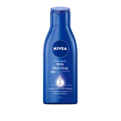 Crema corporal Nivea  Milk Nutritiva X 125 Ml