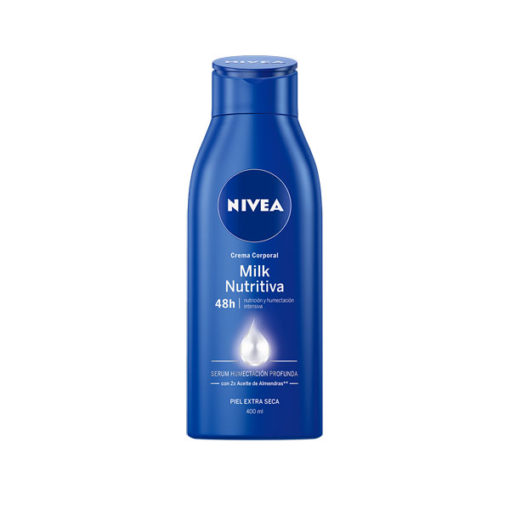 Crema corporal Nivea  Milk Nutritiva X 400 Ml