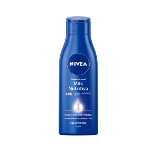 Crema corporal Nivea  Milk Nutritiva X 250 Ml