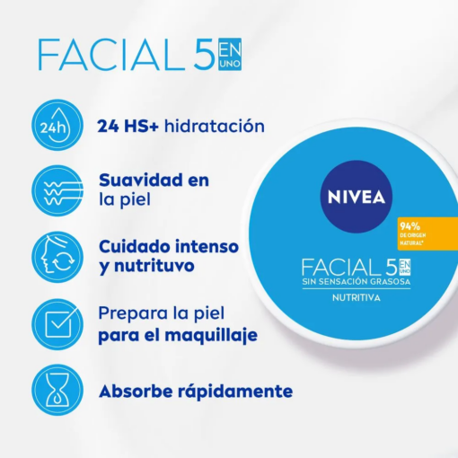 Crema Nivea Cuidado  Nutritivo X 100 Ml - Imagen 7
