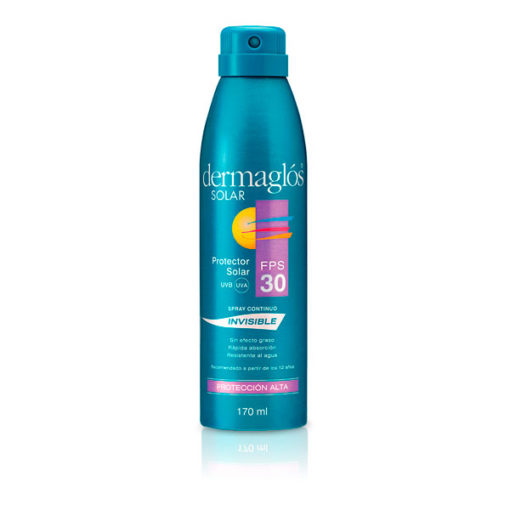 Protector solar Dermaglós  FPS 30 Invisible X 170 Ml