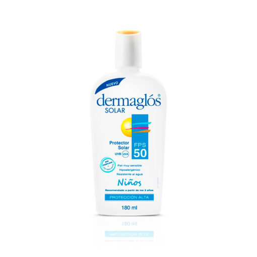Protector solar Dermaglós Niños FPS 50 X 180 Ml