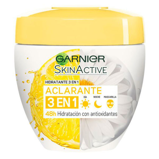 Crema hidratante Garnier Skin Active  Aclarante 3 en 1 X 200 Ml