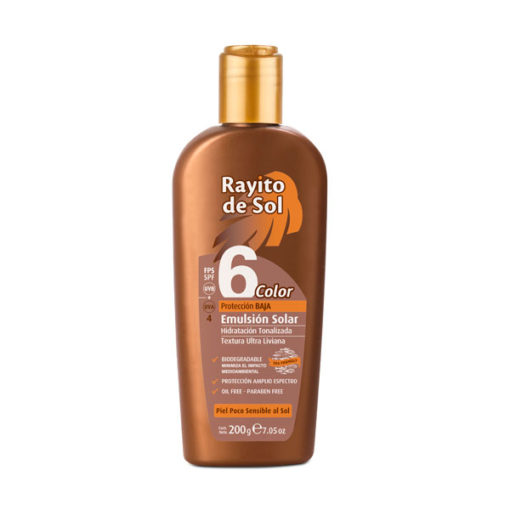 Protector solar Rayito de Sol  FPS 6 Color X 200 Gr