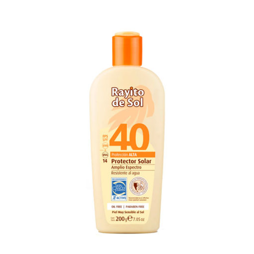 Protector solar Rayito de Sol  FPS 40 X 200 Gr