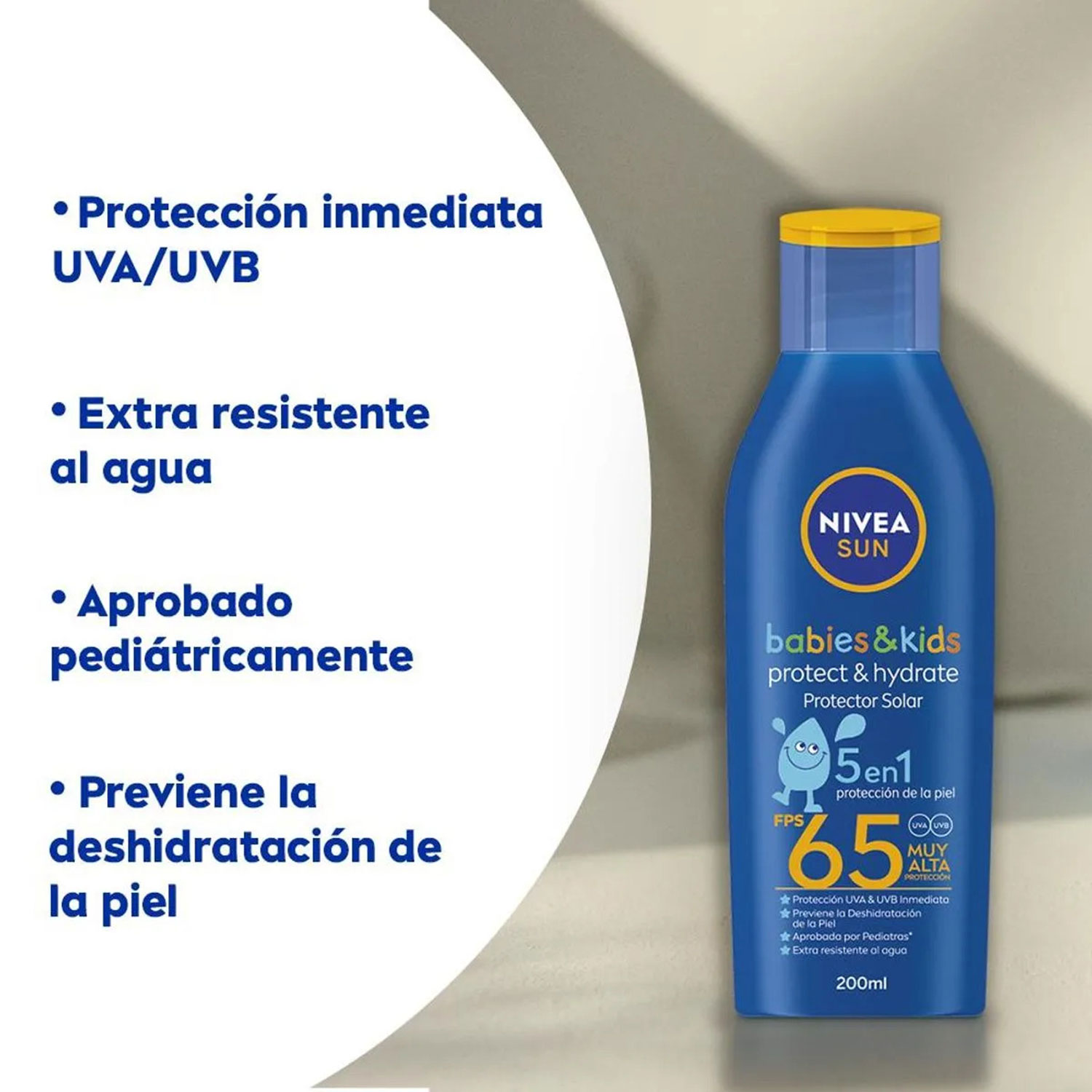Protector solar Nivea Kids Protect & Hydrate FPS 65 X 200 Ml - Imagen 2