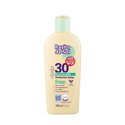 Protector solar Rayito de Sol Gluten Free FPS 30 X 200 Gr