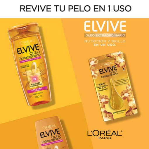 Aceite capilar Elvive Óleo Extraordinario  X 100 Ml - Imagen 5