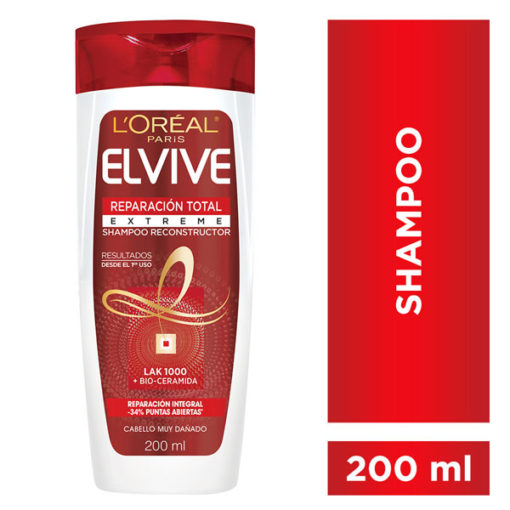 Shampoo Elvive Reparación Total Extreme Reconstructor X 200 Ml