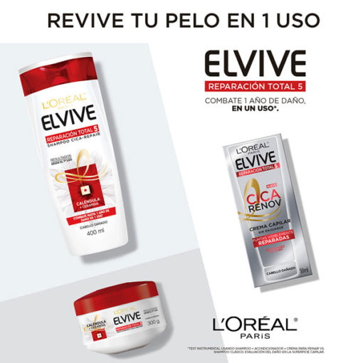Crema de tratamiento Elvive Reparación Total 5 Cica-Repair X 300 Gr - Imagen 5