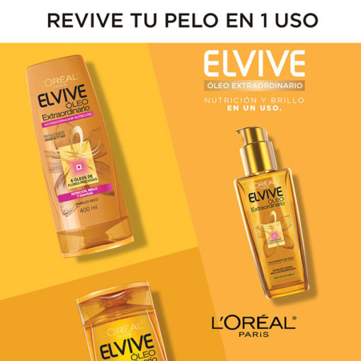 Acondicionador Elvive Óleo Extraordinario Nutrición X 400 Ml - Imagen 5