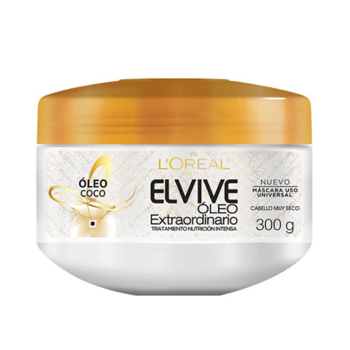 Crema de tratamiento Elvive Óleo Extraordinario Coco Nutrición Intensa X 300 Gr - Imagen 2