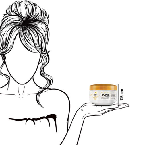 Crema de tratamiento Elvive Óleo Extraordinario Coco Nutrición Intensa X 300 Gr - Imagen 3