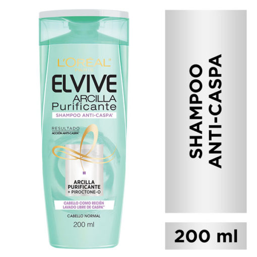 Shampoo Elvive Arcilla Purificante Anti-Caspa X 200 Ml