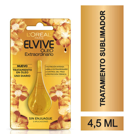 Aceite capilar Elvive Óleo Extraordinario  X 4,5 Ml