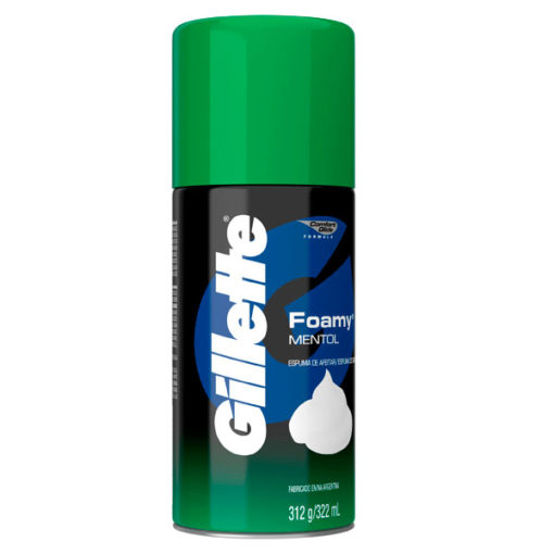 Espuma de Afeitar Gillette Foamy Mentol X 312 Gr - Imagen 3