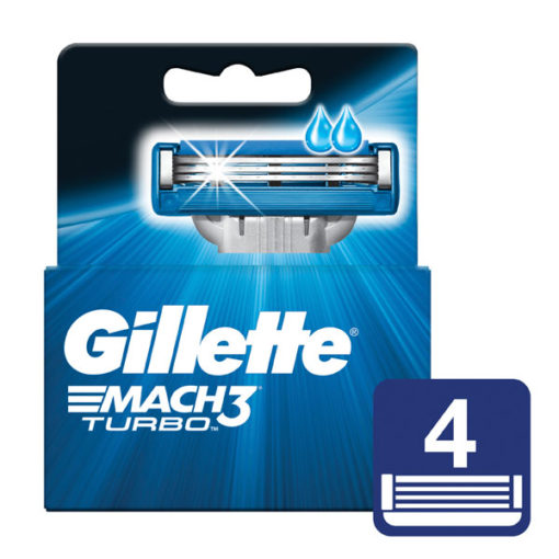 Cartuchos para afeitar Gillette  Mach3 Turbo 4 U