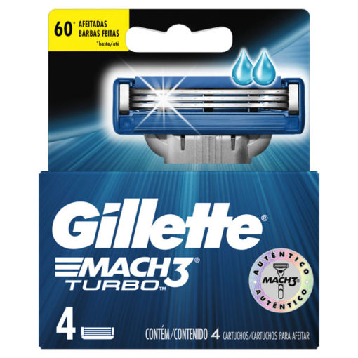 Cartuchos para afeitar Gillette  Mach3 Turbo 4 U - Imagen 2