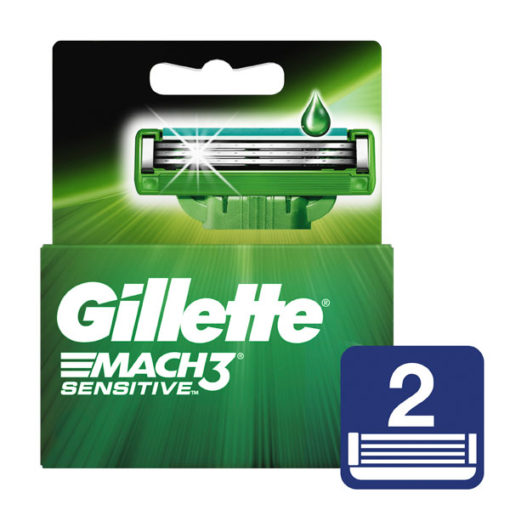 Repuesto Máquina de Afeitar Gillette Mach3 Sensitive X 2 U