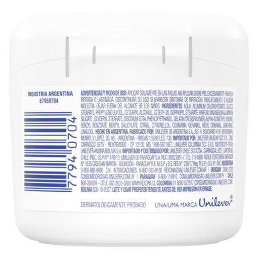 Crema antitranspirante Rexona  Odorono X 60 Gr - Imagen 3