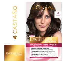 Tintura Permanente en Kit Excellence  4 Castaño X 1 U