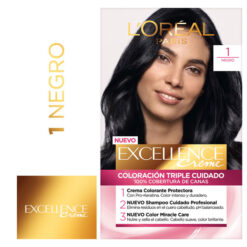 Tintura Permanente en Kit Excellence  1 Negro X 1 U