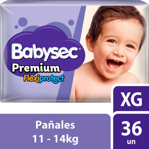 Pañales Babysec Premium XG X 36 U