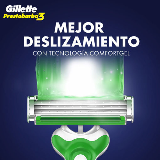 Máquina para afeitar  Gillette  Prestobarba3 Sensitive X 4 U - Imagen 2