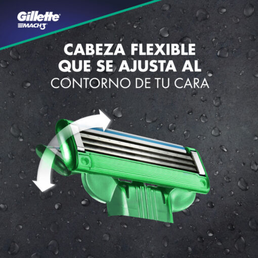 Repuesto Máquina de Afeitar Gillette Mach3  X 10 U - Imagen 4
