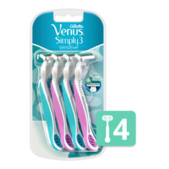 Máquina para afeitar Descartable Gillette Venus Simply3 Sensitive X 4 U