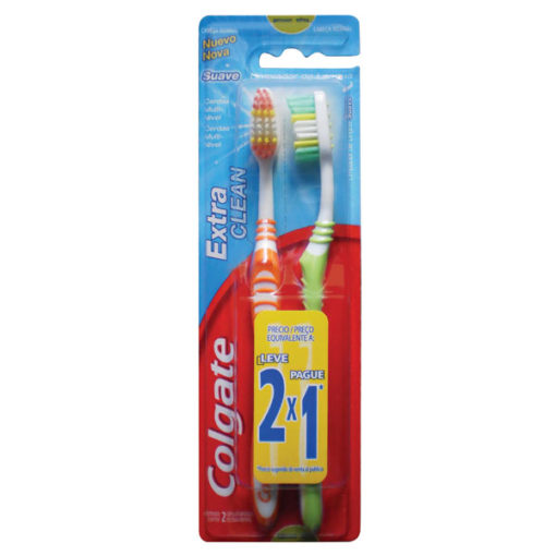 Cepillos dentales Colgate  Extra Clean X 2 U