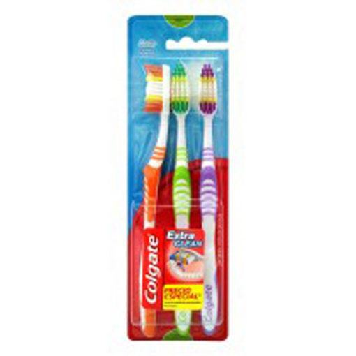 Cepillos dentales Colgate  Extra Clean 3 X 2 X 3 U