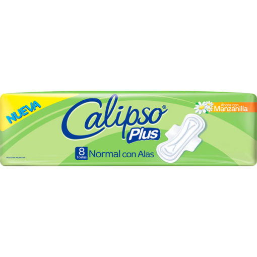 Toallas femeninas Calipso Plus Normal con alas X 8u