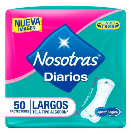 Protectores Diarios Nosotras Largos  X 50u