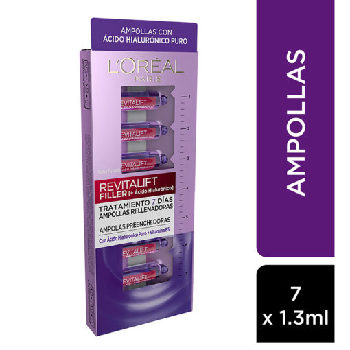 Ampolla  L´oreal Paris Revitalift Acido Hialuronico X 7 U - Imagen 2