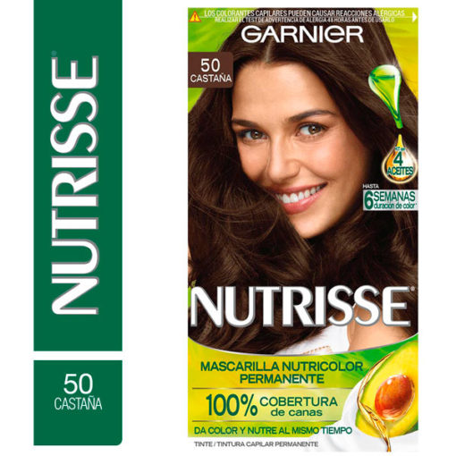 Tintura Permanente en Kit Nutrisse Clasico 50 Castaña X 1 U