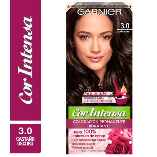 Tintura Permanente en Kit Nutrisse Cor Intensa 3,0 Castaño Oscuro X 1 U
