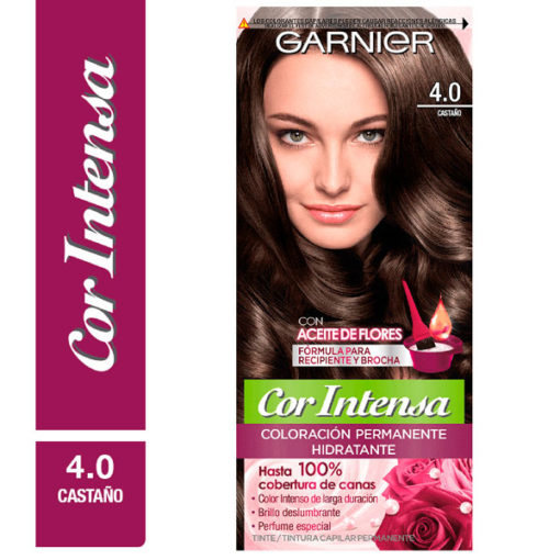 Tintura Permanente en Kit Nutrisse Cor Intensa 4,0 Castaño X 1 U