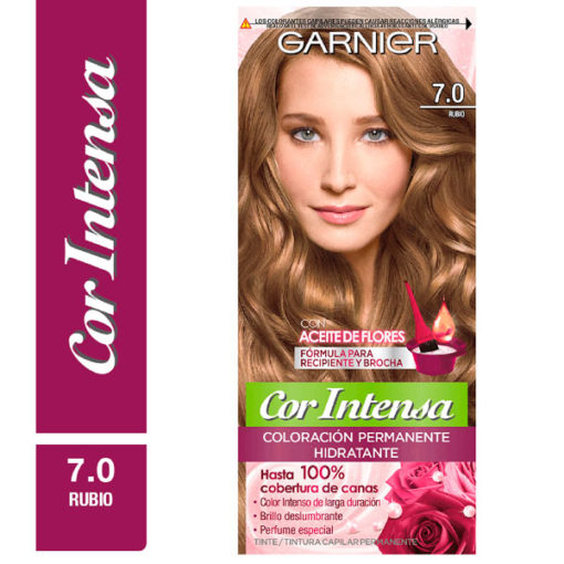 Tintura Permanente en Kit Nutrisse Cor Intensa 7,0 Rubio X 1 U