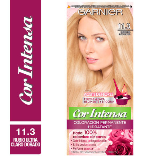 Tintura Permanente en Kit Nutrisse Cor Intensa 11,3 Rubio Ultra Claro Dorado X 1 U