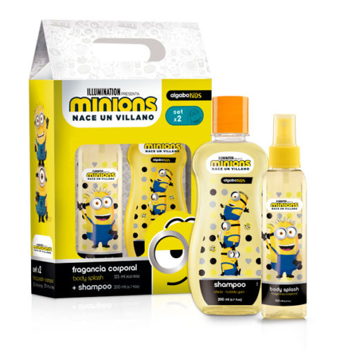 Set Body Splash y Shampoo Algabo Kids Minions X 2 U