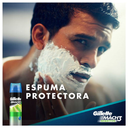 Gel para afeitar Gillette  Mach3 Sensitive X 198 Gr - Imagen 5
