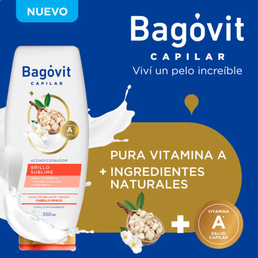 Acondicionador Bagóvit  Brillo Sublime X 350 Ml - Imagen 4