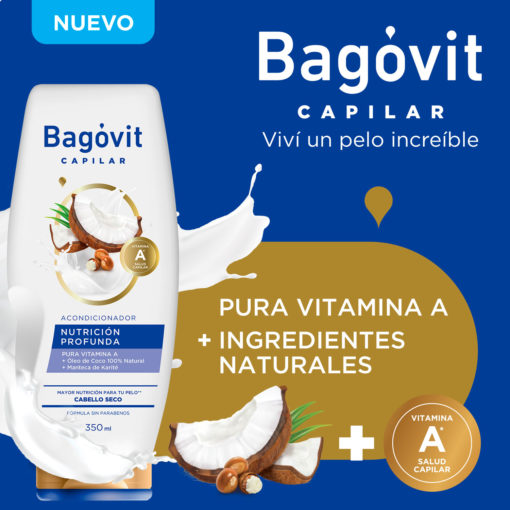 Acondicionador Bagóvit  Nutrición Profunda X 350 Ml - Imagen 4