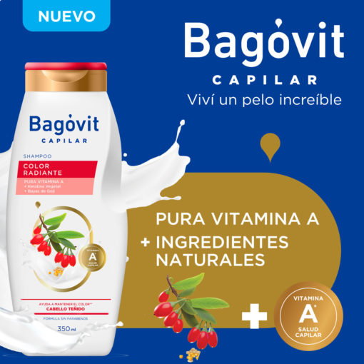 Shampoo Bagóvit  Color Radiante X 350 Ml - Imagen 4