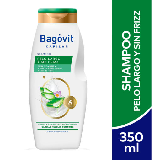 Shampoo Bagóvit  Pelo Largo Sin Frizz X 350 Ml - Imagen 2
