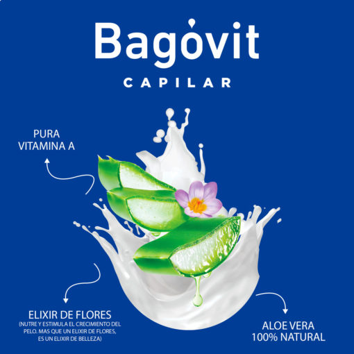 Shampoo Bagóvit  Pelo Largo Sin Frizz X 350 Ml - Imagen 3